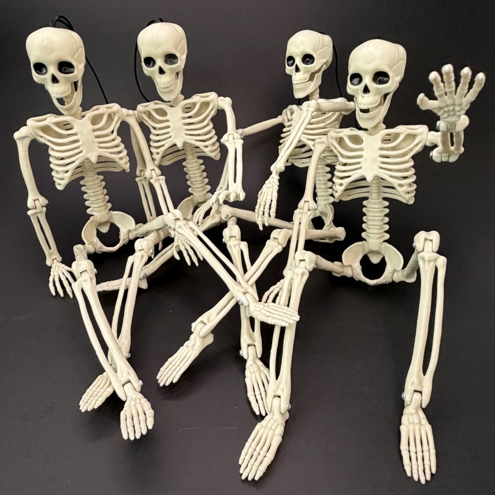 Halloween Skeletons (4 on lot) NEW
